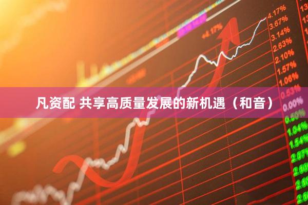 凡资配 共享高质量发展的新机遇（和音）